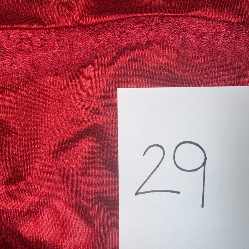 Ruby Ribbon Lace Full Support - Ruby Red, Size 38 - image 3